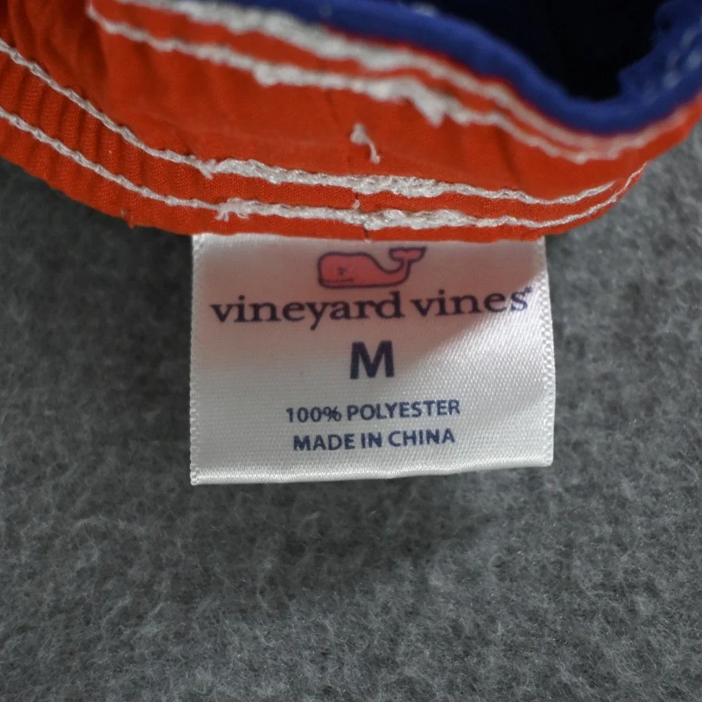 Vineyard Vines Mens Chappy Colorblock Swim Trunk Size M Blue Green Red 1M0266